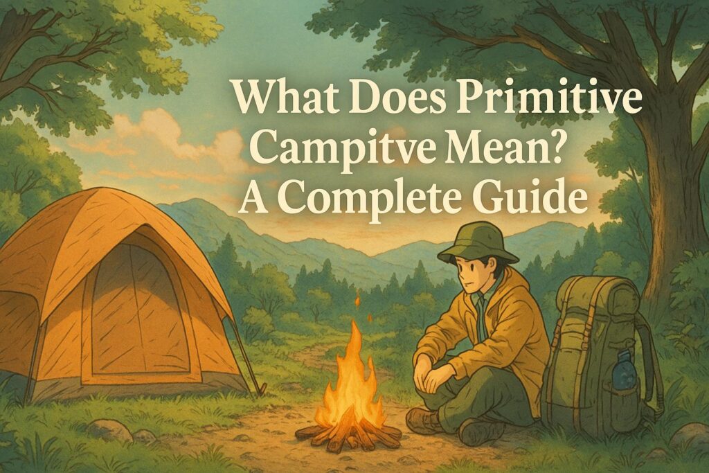 What Does Primitive Camping Mean? A Complete Guide