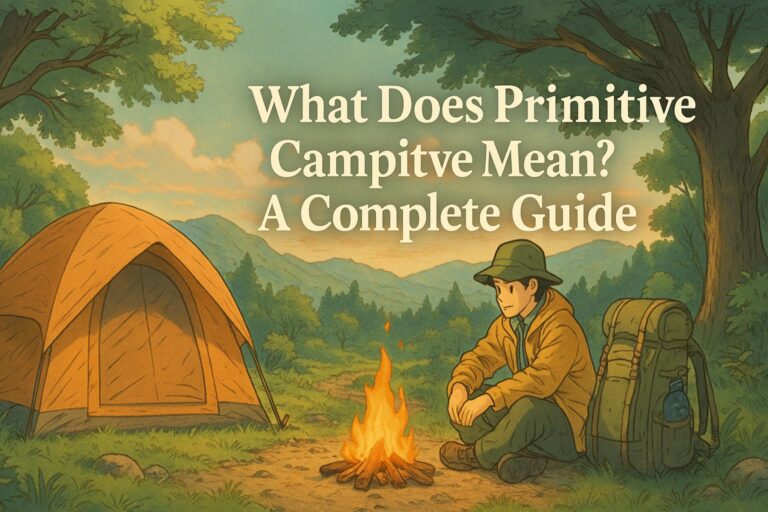 What Does Primitive Camping Mean? A Complete Guide