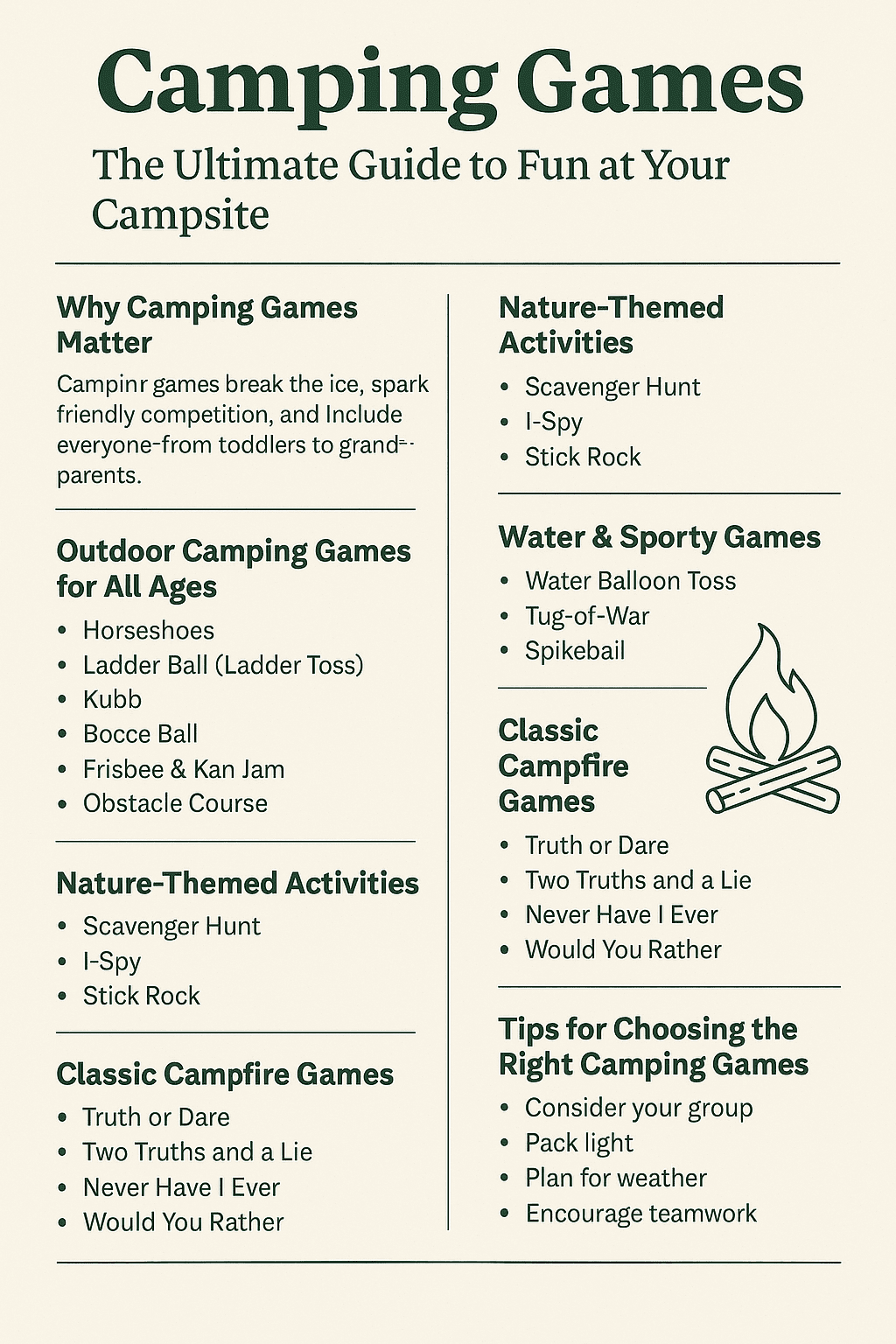 Camping Games: The Ultimate Guide to Fun at Your Campsite