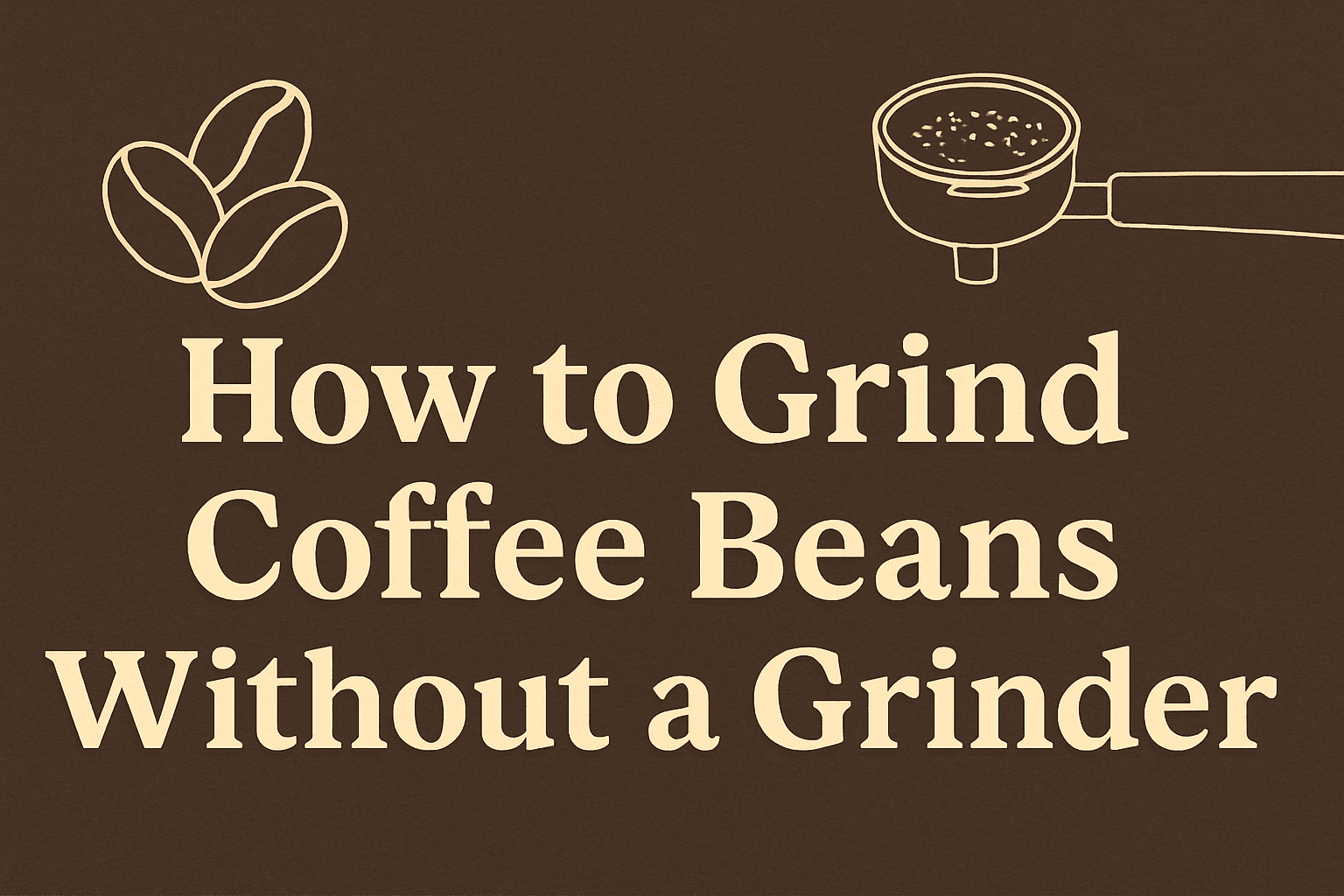 How to Grind Coffee Beans Without a Grinder: 8 Easy Methods