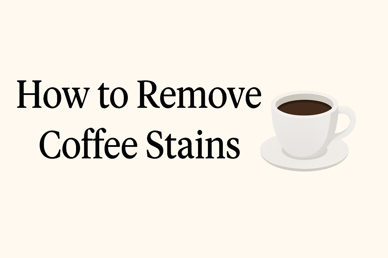 How to Remove Coffee Stains from Any Surface (Expert Tips)