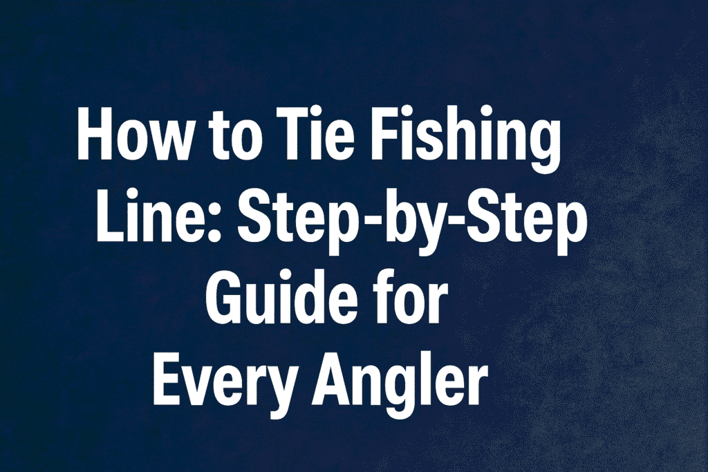 How to Tie Fishing Line: Step-by-Step Guide for Every Angler