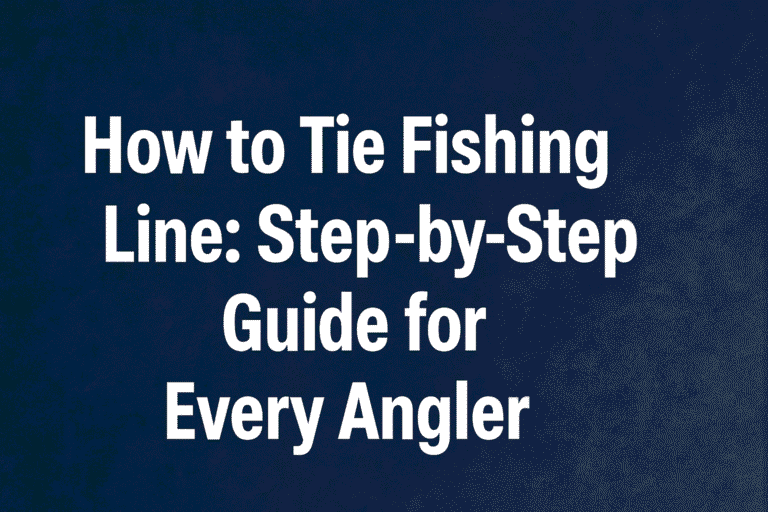 How to Tie Fishing Line: Step-by-Step Guide for Every Angler