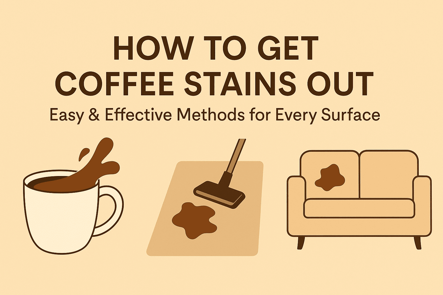 How to Get Coffee Stains Out: Clothes, Carpet & More