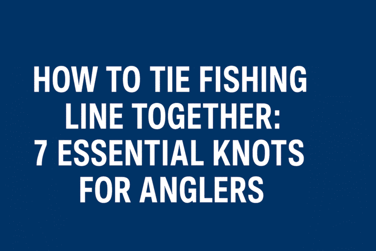 How to Tie Fishing Line Together: 7 Essential Knots for Anglers