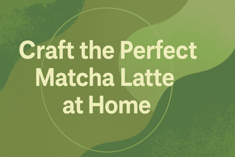 Craft the Perfect Matcha Latte at Home